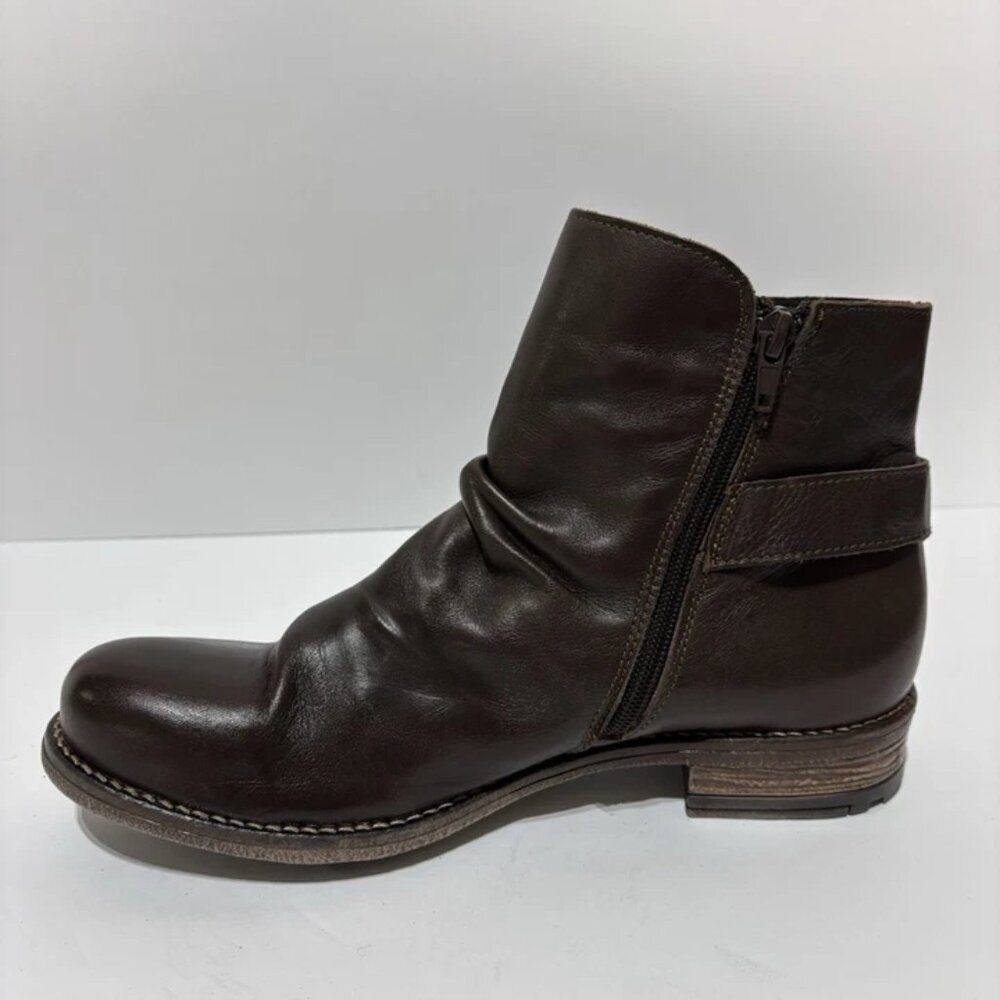 Avellini Women’s Brown Leather Boots, Size EUR 39, US 8 M - Picture 2 of 6